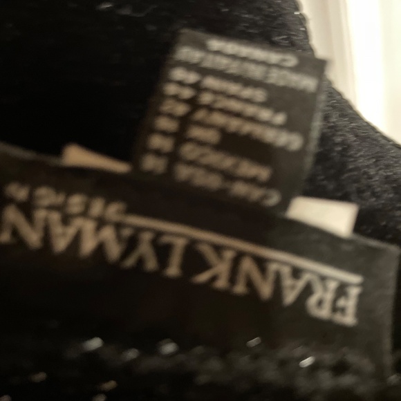 Frank Lyman Design Black Top with Silver Accents - Picture 4 of 6